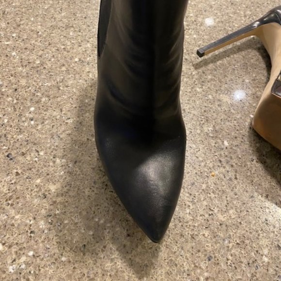 Michael Kors Black Leather Bootie - Picture 4 of 10